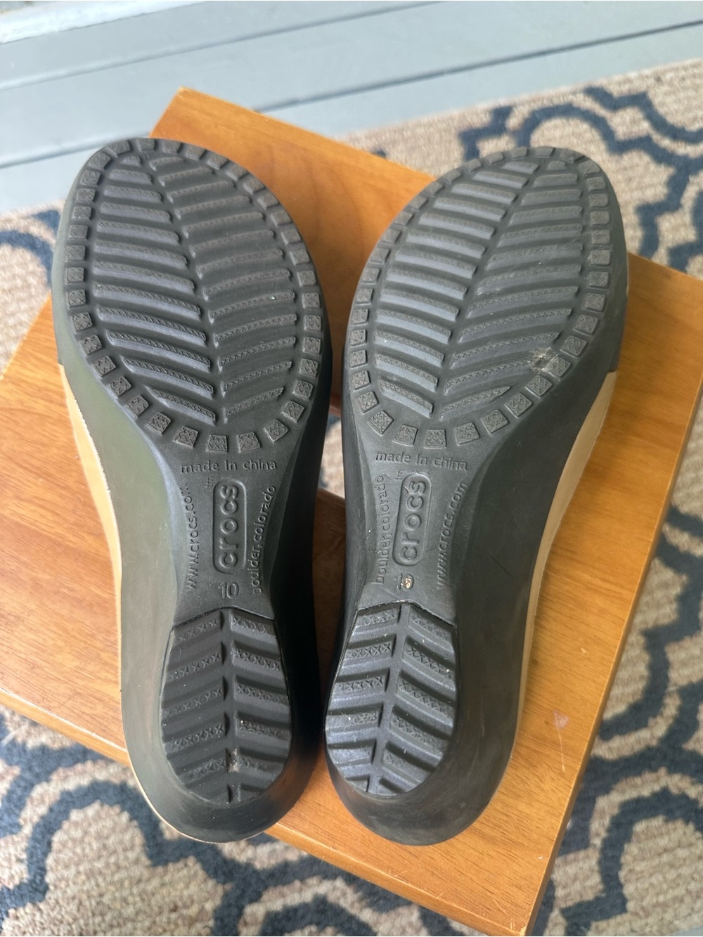 CROCS Sassari Wedge Open-toe Slide Sandals~10 - Picture 6 of 6